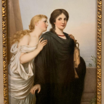 Пласт "День и ночь", Германия, KPM, 1870-1880-е гг.